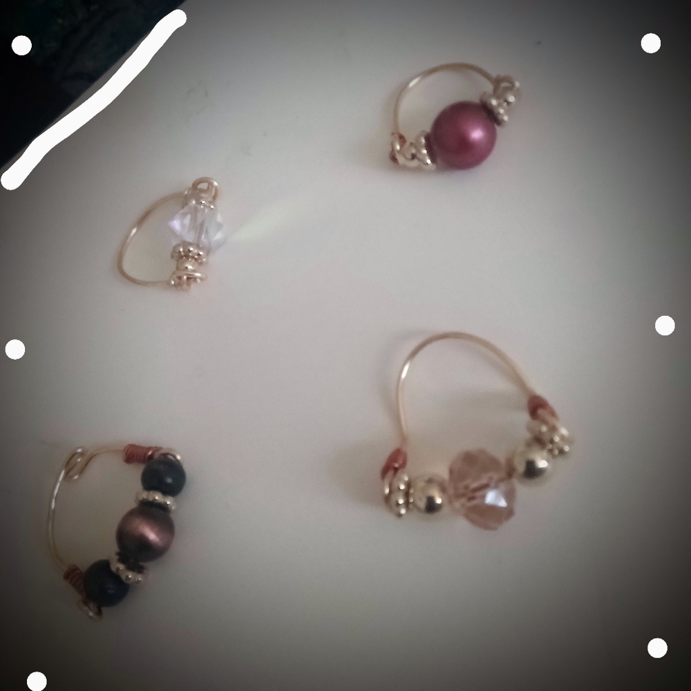 Hand made wire wrapped rings